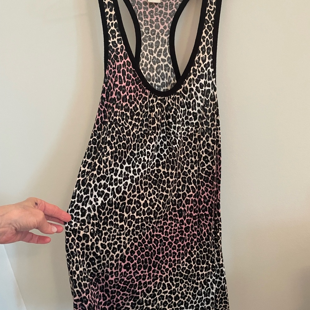 Candie's Black and White Fitted Sleeveless Tank Top